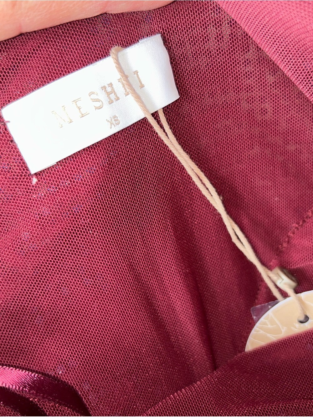 Meshki Roisin Diamanté Maxi Dress- Mahogany - Picture 9 of 15